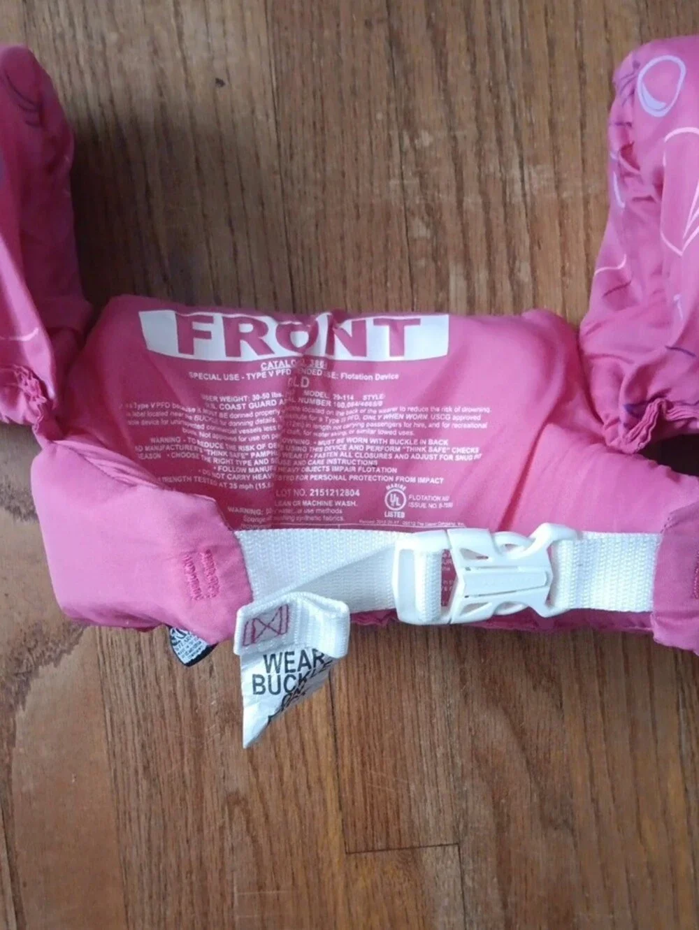Stearns Puddle Jumper Children's Pink Purple Octopus Swim Float Aid 30-50 Lbs.
